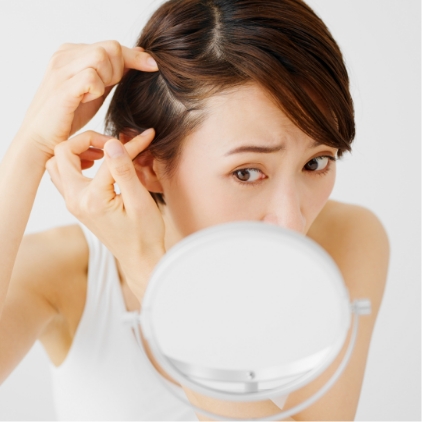 薄毛、白髪の抑制