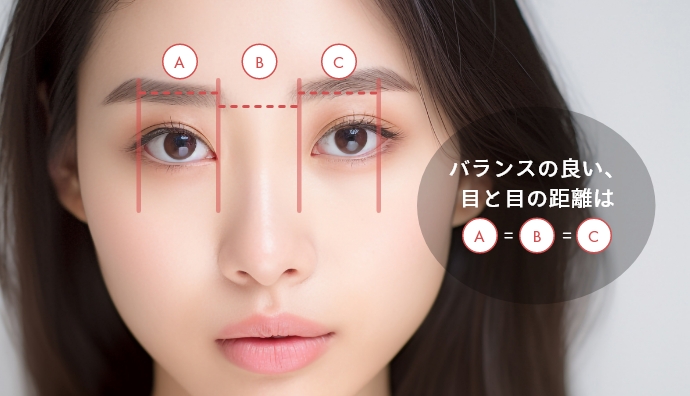 理想的な目の間隔